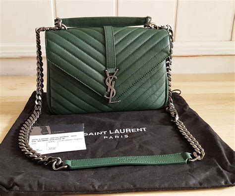 bolsa yves saint laurent verde
